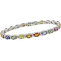 Multicolored Sapphire 1/2ct TDW Diamond Bracelet