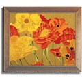 Beverly Jean Poppy Garden I Framed Canvas Art