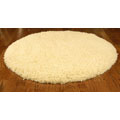 Hand-woven Shag Solo Cameral Rug (4' Round)
