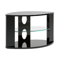 Le Vello - Selene 33-inch Wood and Glass TV Stand