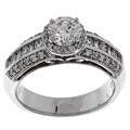 14k White Gold 1ct TDW Diamond Ring