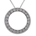 14k White Gold 2ct TDW Diamond Pendant