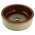 Fontaine Porcelain Bathroom Vessel Sink with Drain