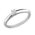 10k White Gold 1/16ct TDW Diamond Promise Ring