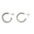 Sterling Silver Squared Hoop Earrings