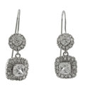 Sterling Silver CZ Fashion Earrings