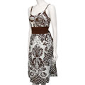 Adi Cassee Series Brown & White Floral Dress