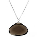 Smoky Quartz Briolette Pendant Necklace