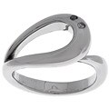 Hot Diamonds Sterling Paisley Ring with Diamonds