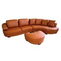 Elmar Premium Leather 3-piece Sectional Sofa