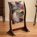 Transitional Mahogany Blanket/ Quilt Rack