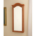 Arch Top Oak Wall Mount and Jewelry Armoire
