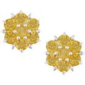 Sterling Silver Citrine Flower Earrings
