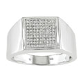 10k White Gold 1/4ct TDW Diamond Men's Ring