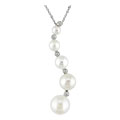 14k White Gold Cultured Freshwater Pearl Pendant