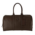 Prada Medium Brown Leather Duffle Bag