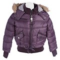 Hilary Duff Girl's Parka with Faux Fur Trim & Hood