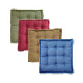 25-inch Floor Pillow with Button Tufts