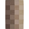 Hand-tufted Taupe Wool Rug (3'6 x 5'6)