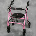 Foldable Rollator for Breast Cancer Awareness