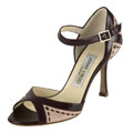 Jimmy Choo Brown Leather/ Suede Sandals