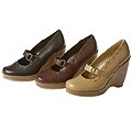 On Your Feet Caster Mary Jane Wedge Heels