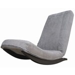 Microfiber Grey Chair Rocker
