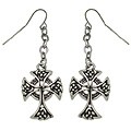 Celtic Cross Pewter Earrings