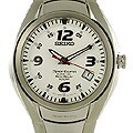 Seiko Men's White Dial Sportura Kinetic Watch