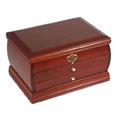 LILA Hardwood Cherry Finish Jewelry Box
