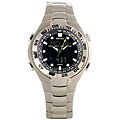 Seiko Men's Black Dial World Time Digital Watch