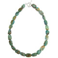 Sterling Silver and Turquoise Bead Necklace