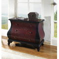 Hand-painted Black Ruby Accent Chest