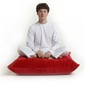 Zoe Red Floor Pillows