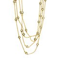 Vermeil Champagne CZ By the Yard Necklace