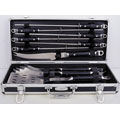 10-piece Black Forged BBQ Set with Carrying Case