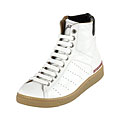 D Squared Men's White Leather High Top Sneakers