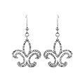 Silvertone Fashion Cubic Zirconia Drop Earrings