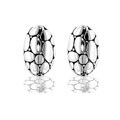 Silvertone Bali Inspired Designer Earrings