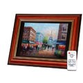 10.4-inch Brown Wood Digital Photo Frame