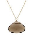 14k Gold-filled Smoky Quartz Briolette Necklace
