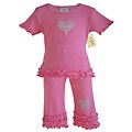JoJo Designs 2-pc Crystal Heart Capri Outfit