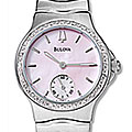 Bulova Diamonds Quartz Stainless Steel Watch