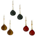 14k Gold Fill Gemstone Briolette Earrings (Case of 3)