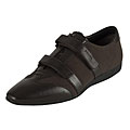 Prada Brown Leather and Canvas Sneakers