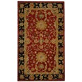 Hand-spun Oushak Red Wool Rug (2' x 3')