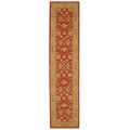 Ancestry Red/ Ivory Wool Runner (2'3 x 10')