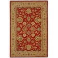 Ancestry Red/ Ivory Wool Rug (5' x 8')
