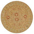 Ancestry Tan/ Ivory Wool Rug (4' Round)