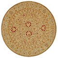 Ancestry Tan/ Ivory Wool Rug (6' Round)